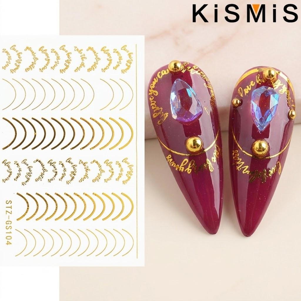 

3D Geometry Nail Stickers Decals Art Polish Gel Decorations Striping Tape Manicure DIY Supplies