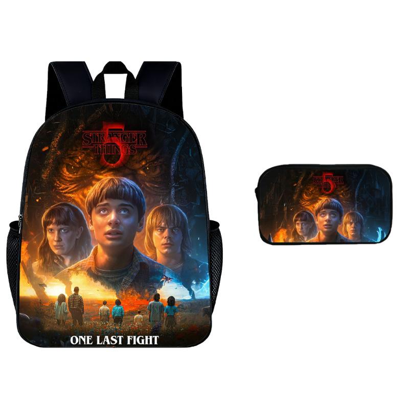 Stranger Things 5 Kinderrucksack Federmäppchen 2-teiliges Set KTB