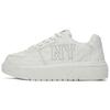 Chunky Liner Anti-Slip Wear-Resistant Low-Top Casual Shoes Unisex White Sneakers 3ASXE015N-50WHS