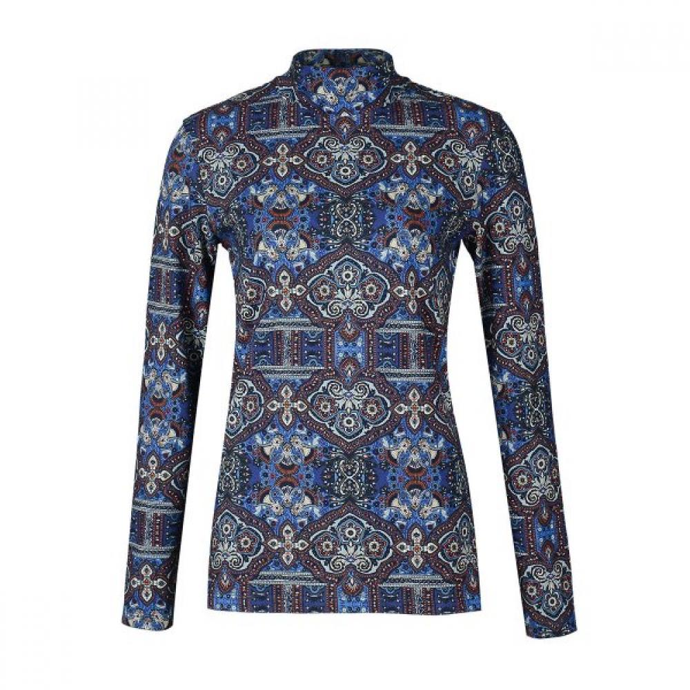 

Oilily TurTleneck PaTTern T shirT ow9faTs007 Navy (58)/S(55)