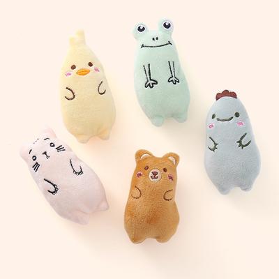 Plush Cat Paw Toy, Interactive Chewable Tablets In The Shape of Small Animals for Cats and Kittens, with Soft, Durable and Bite Resistant Inside