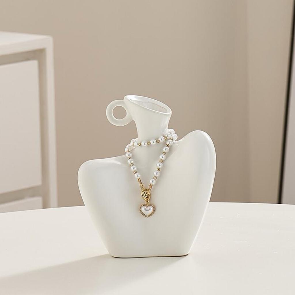 Kreative menschliche Figur Keramikvase für Wohnzimmer Heimdeko