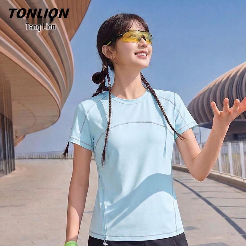TonLion Women s Quick-Dry Round Neck T-Shirt L