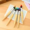5pcs Kawaii Wooden Ballpoint Pen Creative Ball Pens for Kids Writing Students Children