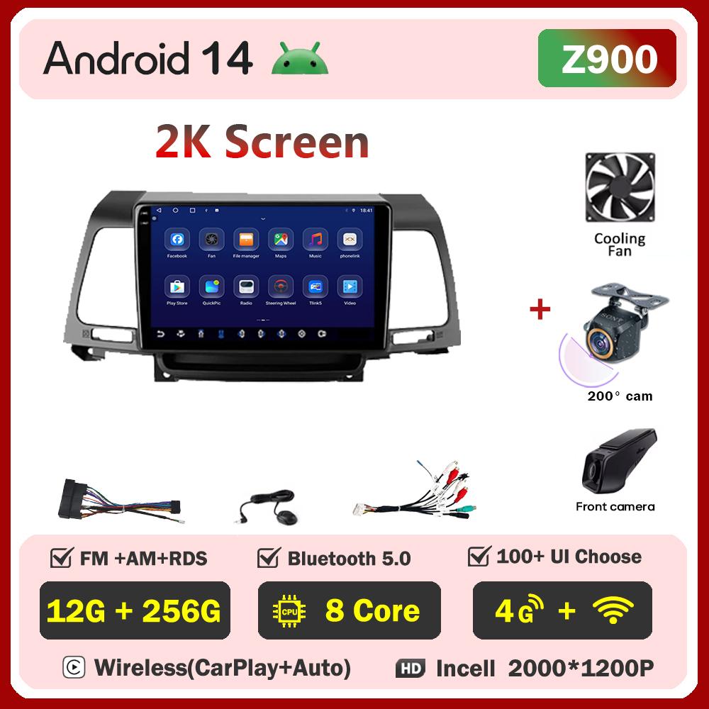 Car Multimedia Player For kia Opirus GH 2006 -2011 Car Radio Player Touch Screen Wireless Android 14 Intelligent System 5G Wifi