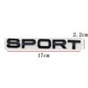 1Pc 3D ABS SPORT Letters Emblem Rear Trunk Badge Sticker for Rover Discovery Evoque L494 L320 Car Styling Accessories