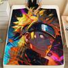 Naruto (Color Background)  Print Flannel Blanket, High quality Comfortable for All Seasons, Home Decor, Warmth and Comfort