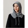 100% Wolle Gestrickte Kapuzenmütze Schal Elegante Hüte Mützen Damen Herren Winter Nackenwärmer Sturmhaube Kopfbedeckung Kappen Koreanische Mütze Winter