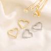 Sommer Mode Einfache Retro Herz Ohrstecker Für Damen Trendige Liebe Ohrclips Schmuck