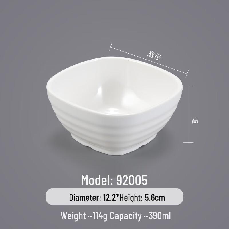 Melamine White Commercial Rice & Soup Bowls