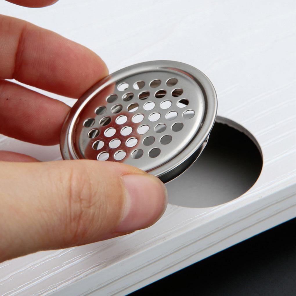 20x Fori di Ventilazione Argentati Per Armadi Materiali Resistenti all'Usura Fori di Ventilazione in Acciaio Inossidabile