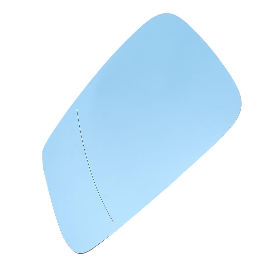 Heated Mirror Glass with Backing Plate Blue Exterior Side View Flat Mirror Glass Replacement for 525i 528i 530i 535d