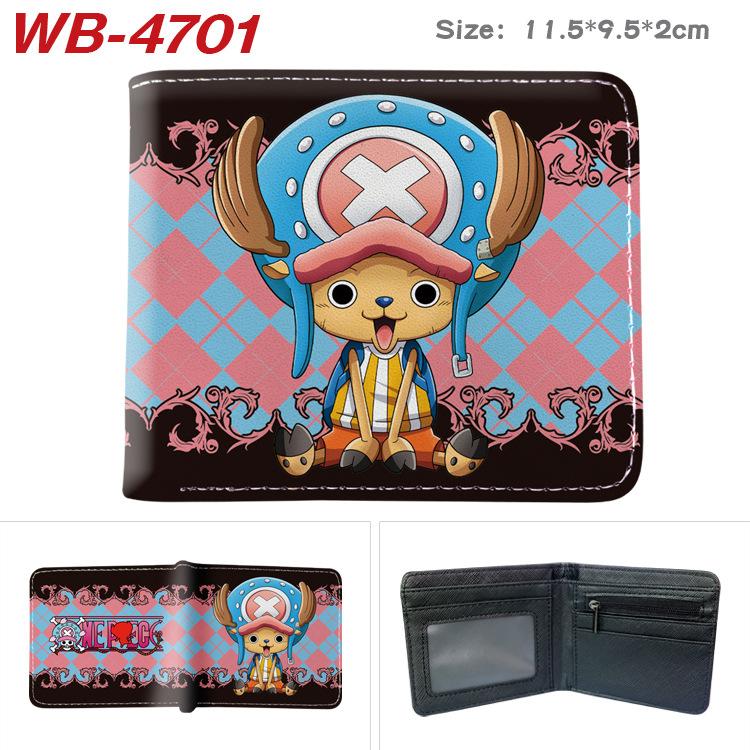 One Piece Anime Wallet Luffy Print Short Folded Card Holder Colorful Coin Purse