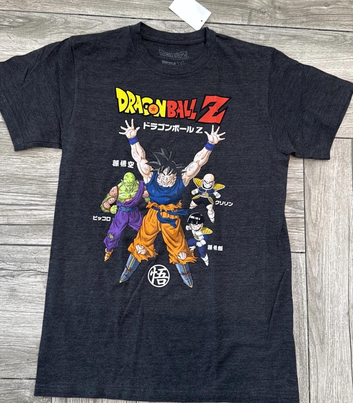 

Dragon Ball Z 100% Cotton T-shirt Mens Tees Top Size Small 2015 Tee Licensed New Old Stock S