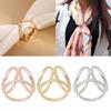 Fashion Scarf Rings Buckle for Women Lady Silk Scarf Clasp Clips Clothing Decor