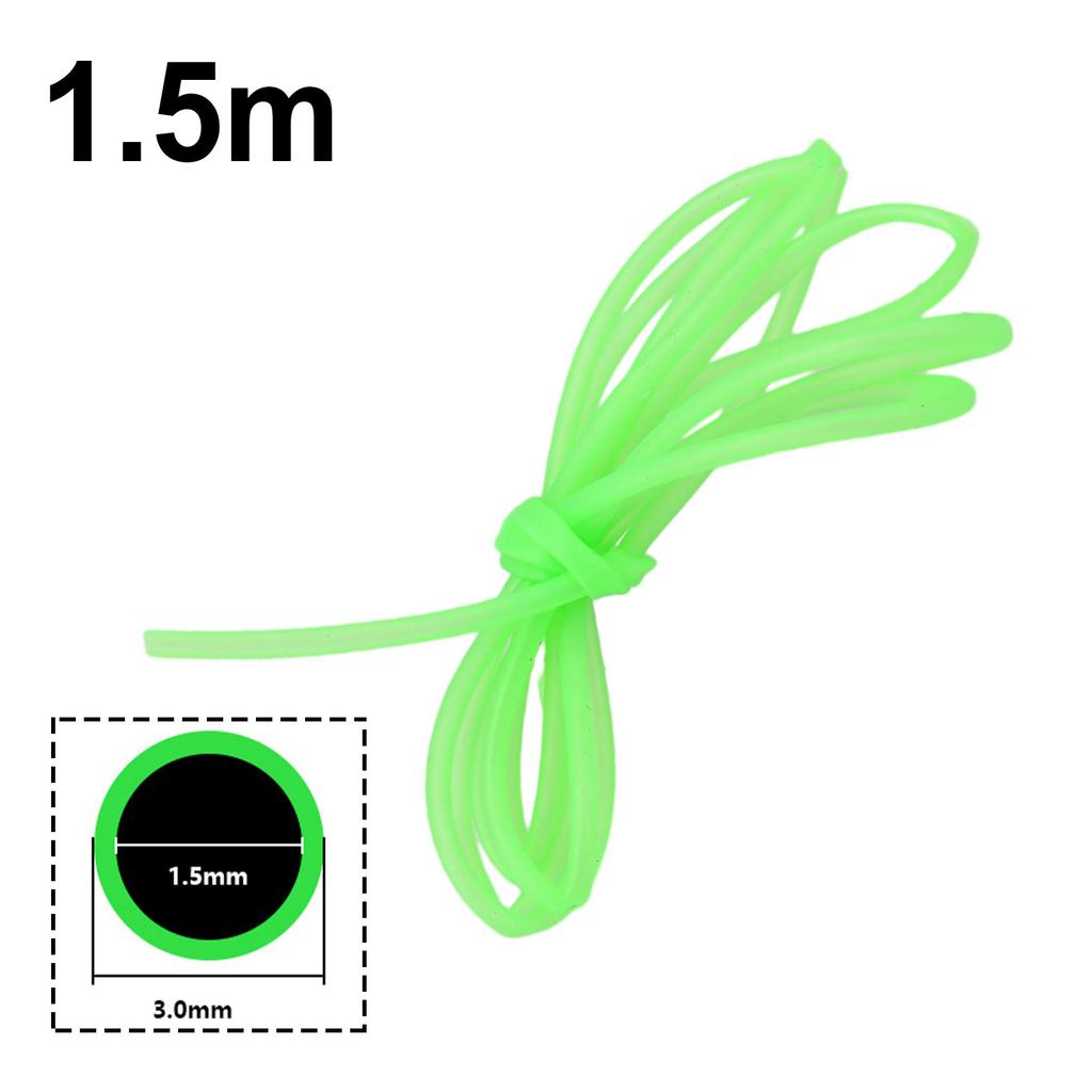 Luminous Tube 0.8mm/1mm/1.5mm/2mm 1/1.5m Length Fishing Tackle