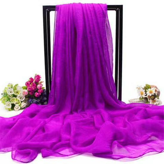 Extra-Large Bright Red Chiffon Scarf for Spring & Summer – Versatile Sunscreen Shawl for Beach, Dance, or Party.