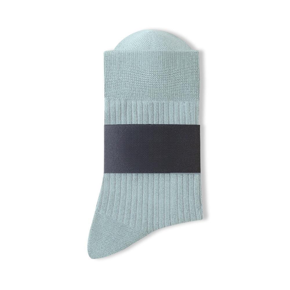 Men's Autumn and Winter Leisure Stripe Pure Cotton Deodorant Sweat Absorption Breathable Anti Pilling Tube Socks