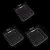 Round Square Cooking Rack With Foot 304 Stainless Steel Air Fryer Rack Thicken Cooling Rack Home Kitchen Oven Steamer Cooker