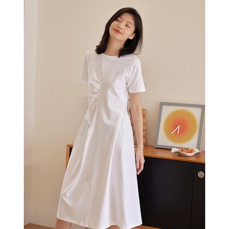 DME Women s Short-Sleeve Casual Mid-Length Dress M