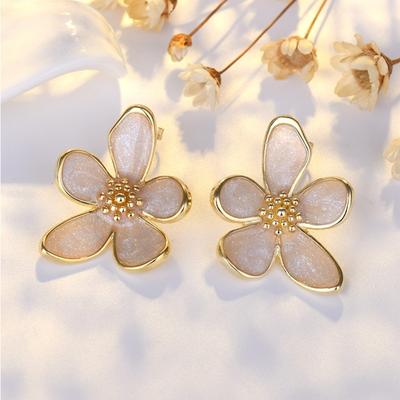 Fairy-style Flower Earrings for Women with Fresh Earrings and Temperament Earrings