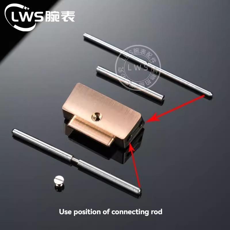 Per Pa-tek Philippe Nautilus Cinturino in Acciaio Cinturino in Silicone Asta di Collegamento in Pelle di Vacchetta Bullone Passante con Strumenti Accessori per Orologi