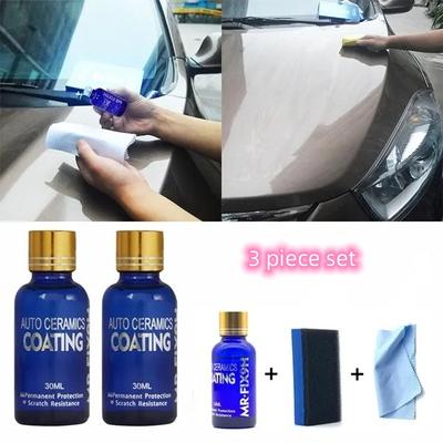 9h Car Liquid Ceramic Auto Detailing Glasscoat Anti Scratch Polish Super Hydrophobic Paint Motorbike Care Glass Coating