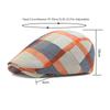 Colorful Plaid Berets Button Adjustable Painter Caps Unisex Summer Visor Hat  for Men Women