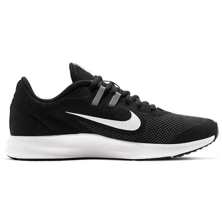 Nike Downshifter 9 Abrasion Resistant Low top Running Shoes Black White Unisex AR4135-002