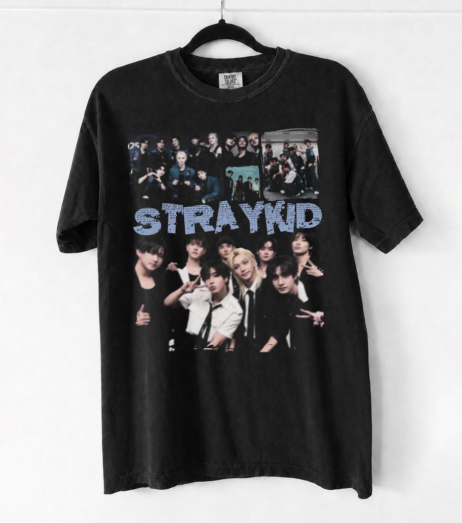 Comfort Colors Stray Kids Shirt, Vintage Kpop Boyband Graphic Tee, Retro Stray Kids Members T-Shirt, Classic K-Pop Merch Concert Top