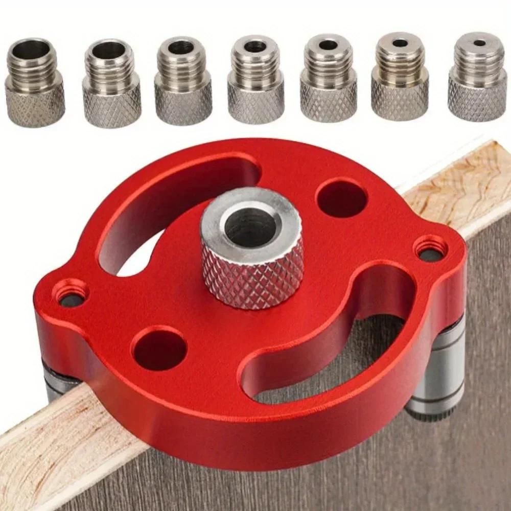 Aluminum Alloy Woodworking Dowel Center and Vertical Drilling Tool (3-10mm)
