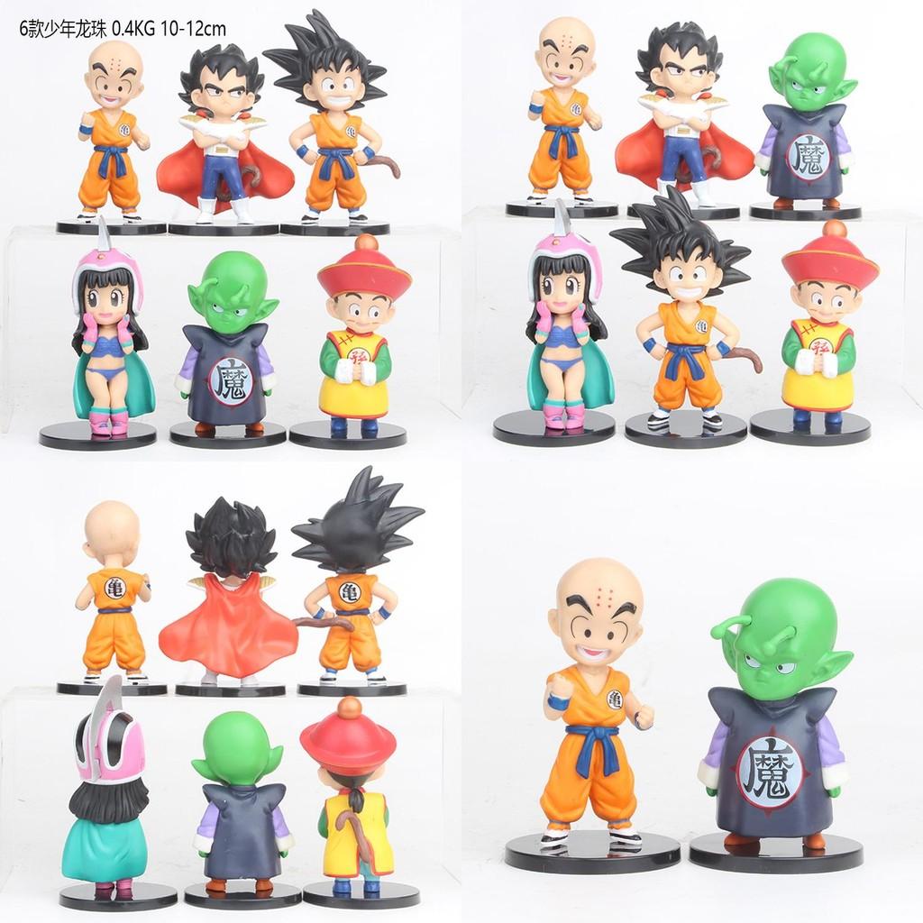 Dragon Ball Action Figures Collectible Pvc Models Cute Youth Goku Krillin Chi-chi Blind Box Car Dashboard Ornaments