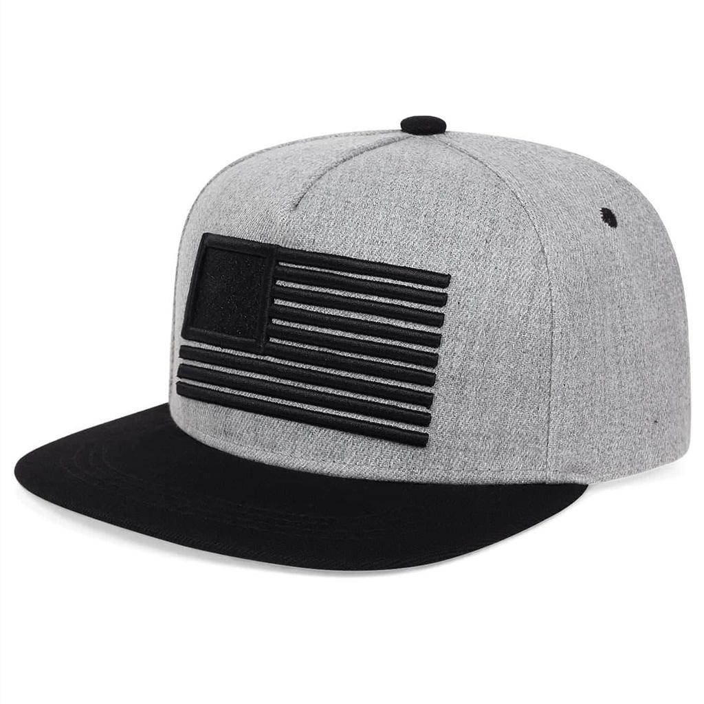 Coole Baseballkappe mit aufgestickter Flagge und flachem Schirm für Herren, Gorras Snapbacks mit 3D-Flagge, Outdoor-Hip-Hop-Caps, Fitness-Mützen