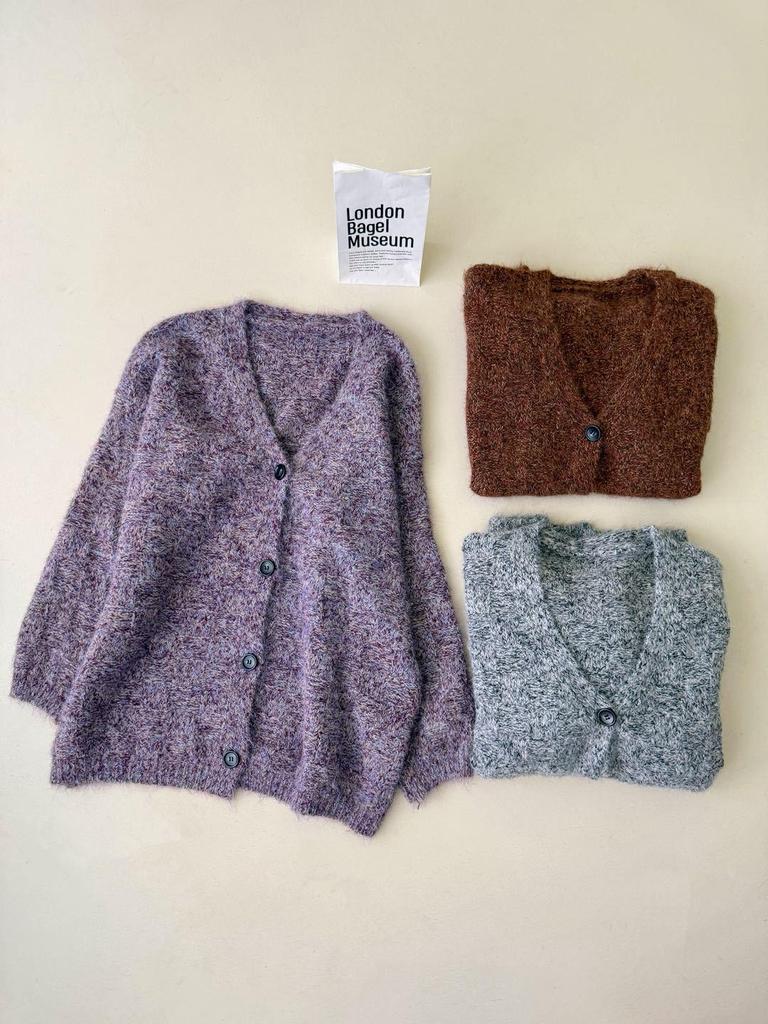Korean Style Loose Knit Cardigan for Women - Versatile, Thick Autumn/Winter 2025 Sweater Coat