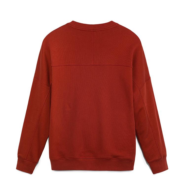 Timberland Round Neck Fleece Sweatshirt Men tops Burnt-Henna A69ZUEOD