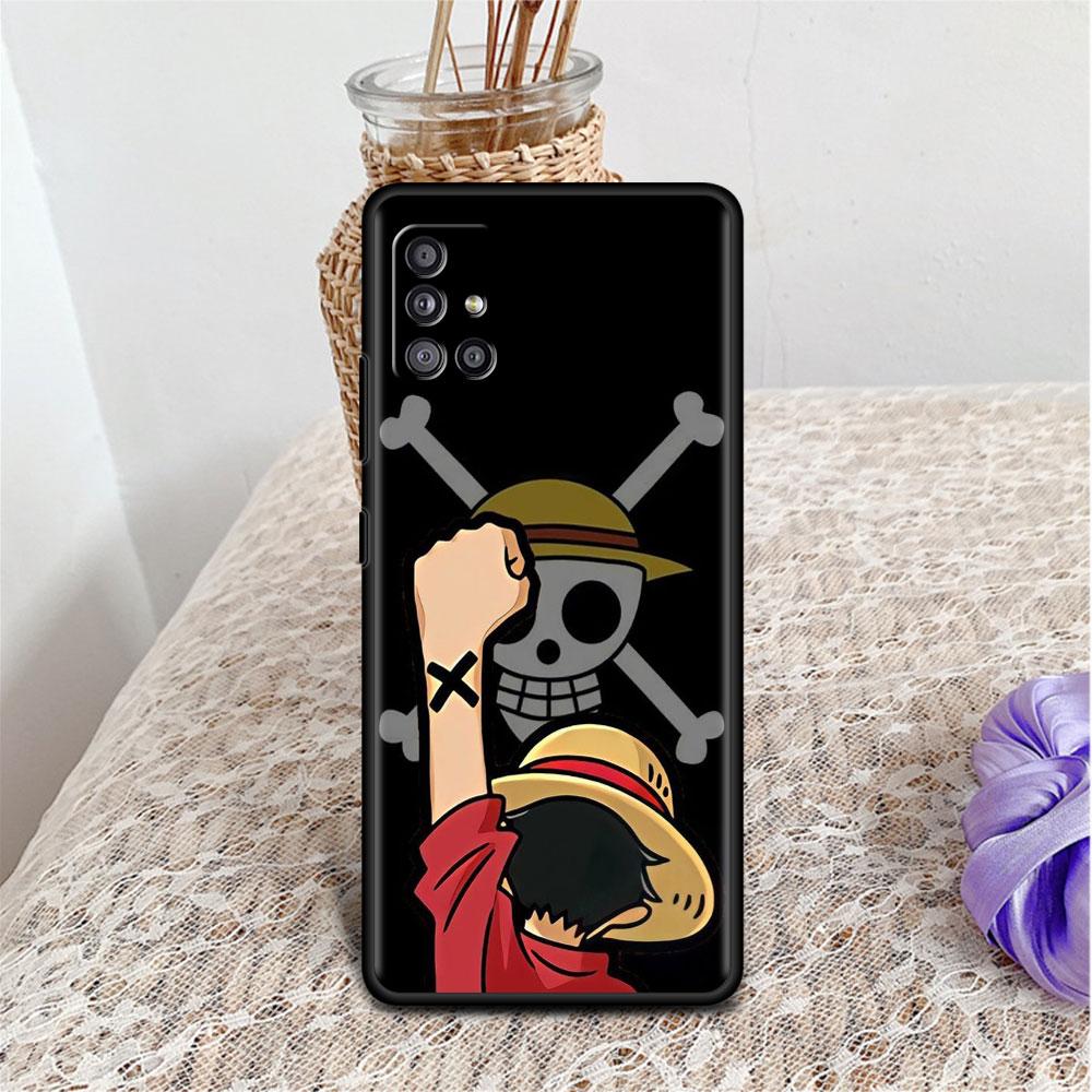 Case For Samsung Galaxy A52 A12 A32 A51 A21s A71 A13 A53 A22 A31 A72 A03 A02s A41 Black Phone Shell One- Piece