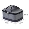 Fenteer USB Lunchbox Heater Insulated Bag with Zipper, Meal Reheating Food Warmer for Travel, Office, Cooking, Picnics, Camping, Gray