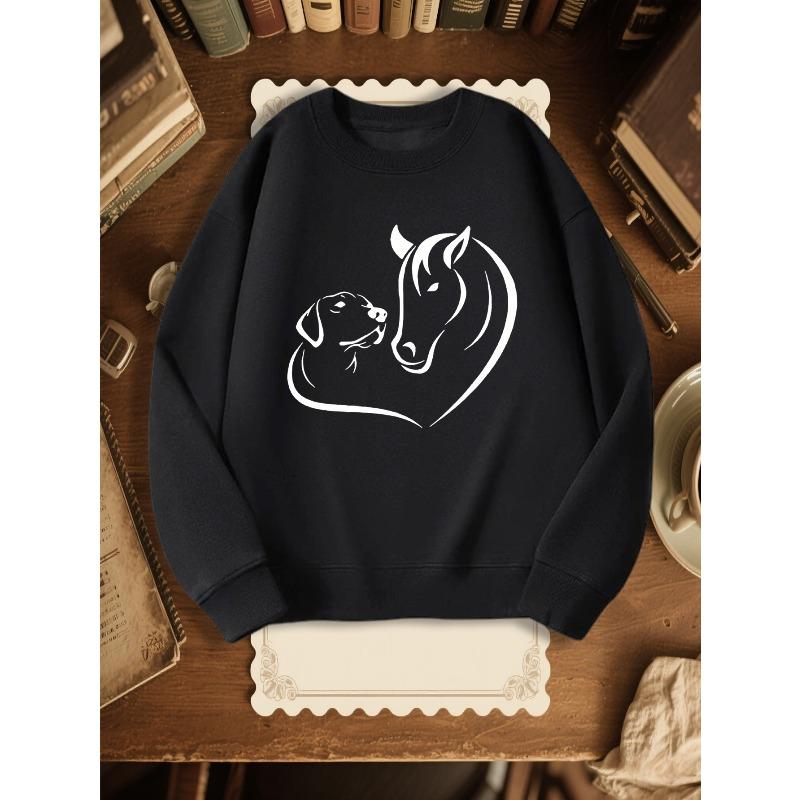 European sizes Kids Stylish Round-Neck Sweatshirt 110