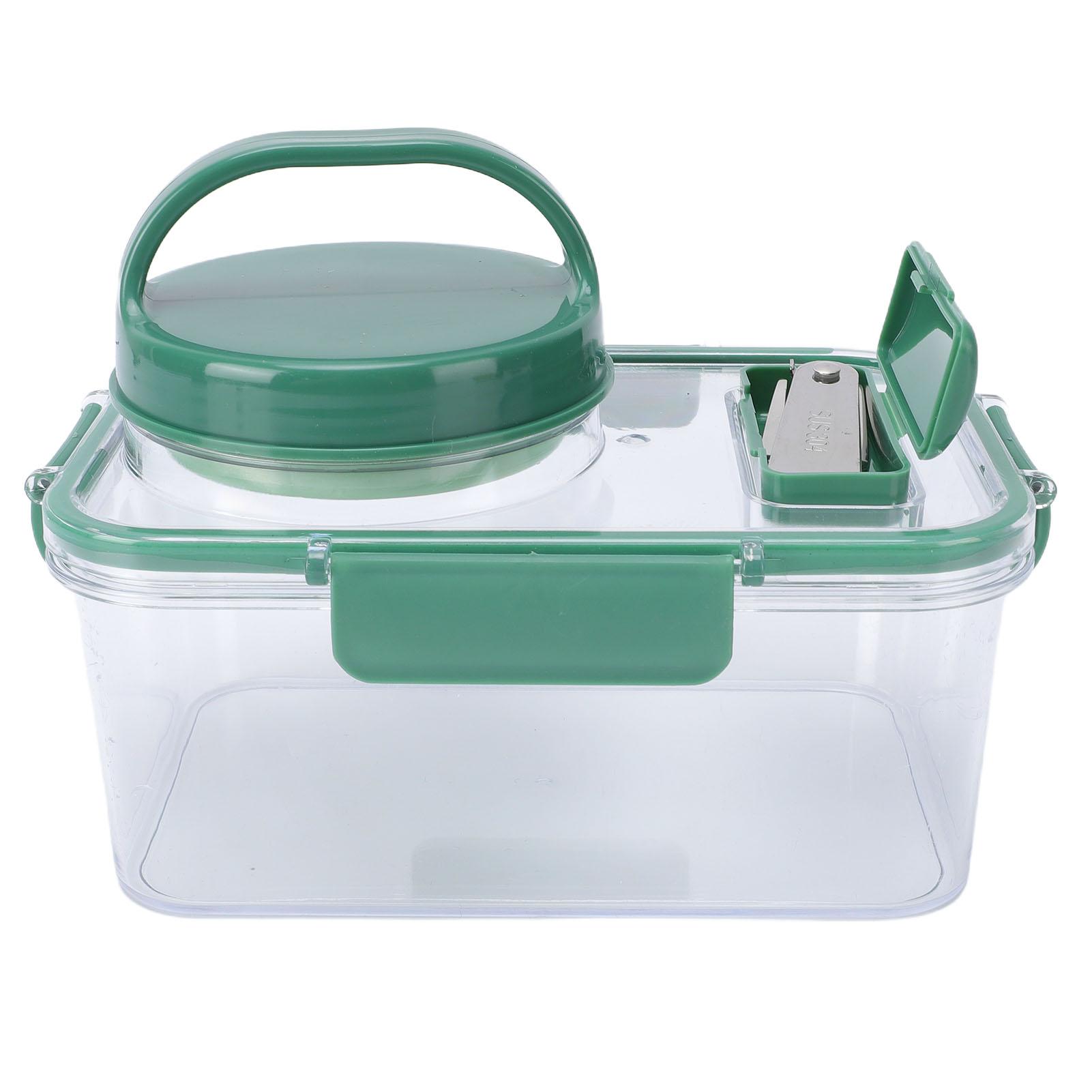 

Portable Salad Jar with Sauce Cup and Fork Reusable Plastic Leakproof Salad Container Bowl for Lunch Picnic Outdoor