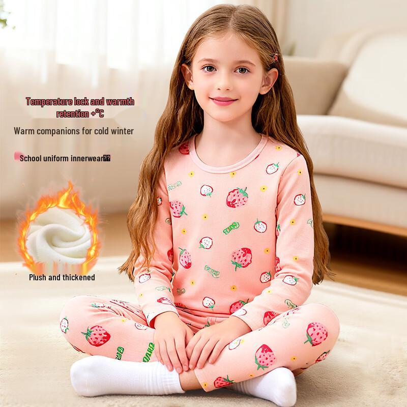 DEESHA Girls  Thickened Thermal Underwear Set 140