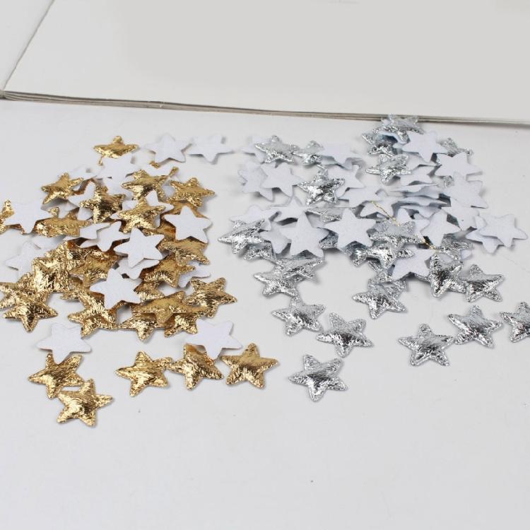 5 Packs Star Patches Iron on Patches Glittering Star Appliques Decorative Patches for Party Holiday