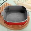 Square Air Fryer Liner Non-Stick Silicone Basket Reusable Air Fryer Accessories Silicone Material 4 Colors for Air Fryer