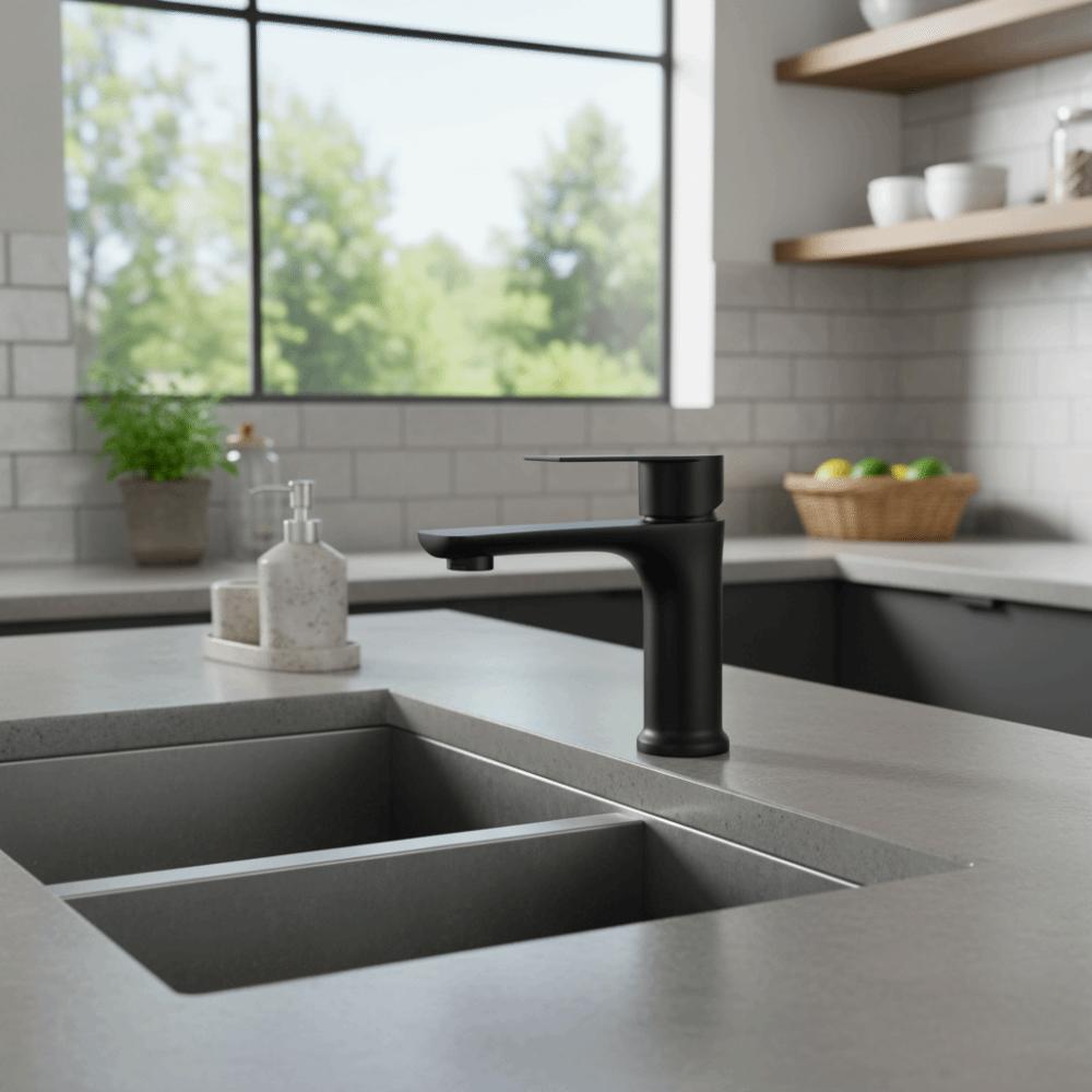 Stainless Steel Bathroom Faucet Single Cold Kitchen Sink Faucet Lavatory Basin Faucet  Powder Room