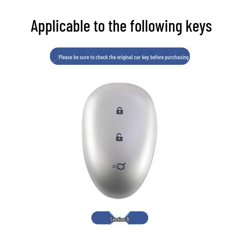 Qiyuan A07 Bluetooth Car Key Case - Stylish Metal Hanging Bag for Men and Women