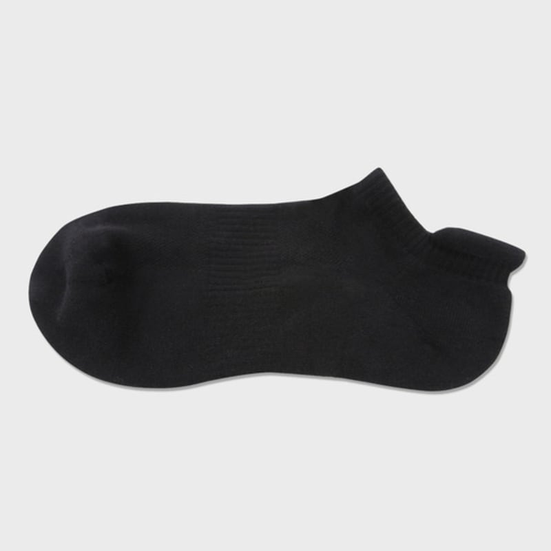 SOCKS THE LANGUAGE Floor Cushion Ankle Socks (Black)