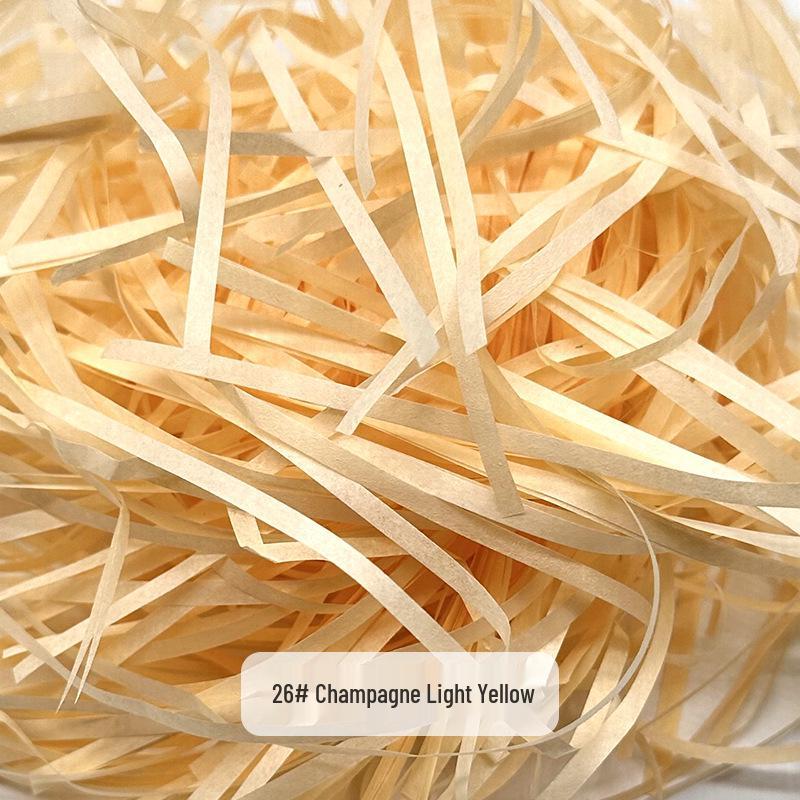 Raffia Grass Filler: Shredded Silk Paper for Candy Box Souvenirs