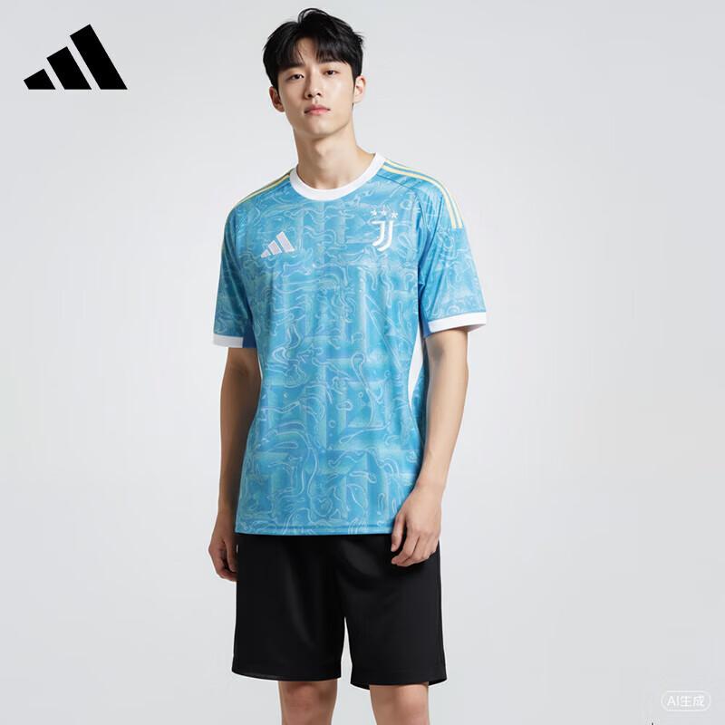 Adidas Men s Juventus Away Fan Short Sleeve Jersey JJ4323 M