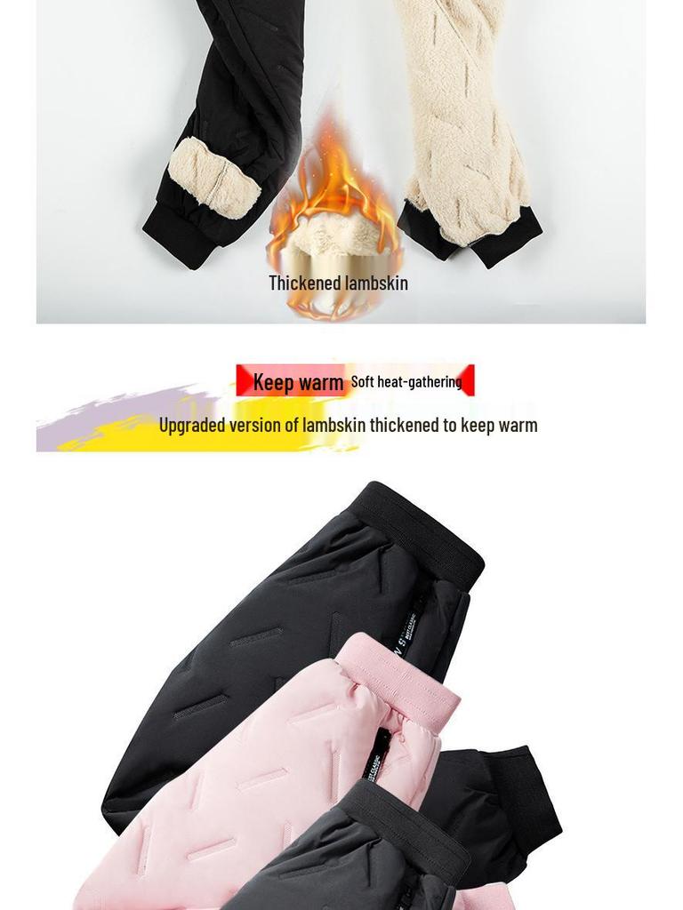 Boys' Plush Cotton Winter Trousers: Warm, Thickened, and Cropped Styles for Middle and Large Kids