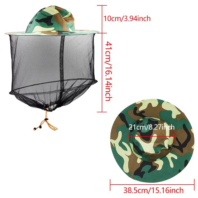 Bee Hat Breathable Beekeepers Hat Beekeeper Hats With High Visibility Veil Face Protection Outdoor Bee Keeper Starting Kit