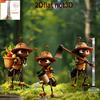 2D Flat Printed Ant Garden Stakes, 2/3Pcs Cute Acrylic Outdoor Decor for Garden Lawn Planter Yard Fence Festival Gifts